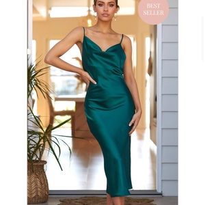 Emerald Slinky Dress!